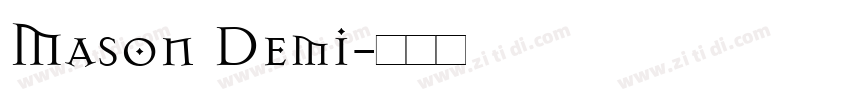 Mason Demi字体转换